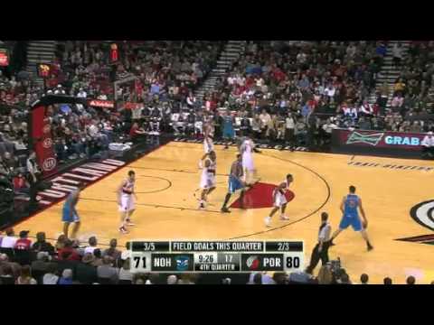 New Orleans Hornets 94 – Portland Trail Blazers 95