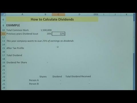 how to calculate dividends