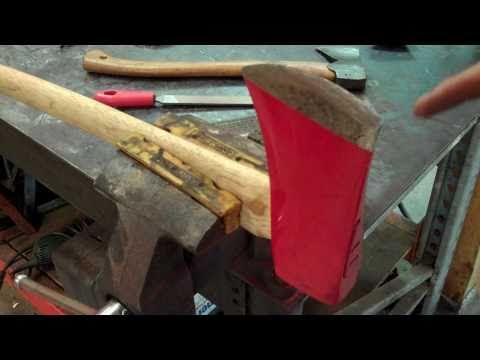 how to properly sharpen an axe
