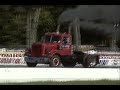 Old White Truck with a Detroit Diesel Drag Racing