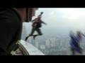 B.A.S.E. jump off 800 ft KL Tower with Miles Daisher