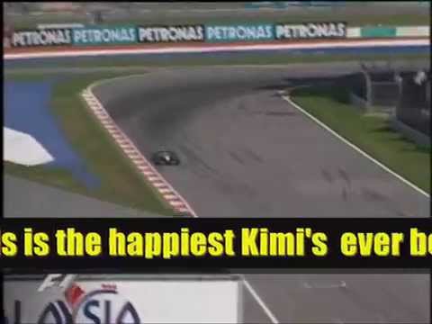 Kimi's 1st win - As happy as he'll ever be