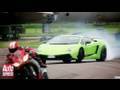 Lamborghini LP570-4 Superleggera vs Aprilia RSV4 Superbike - Auto Express