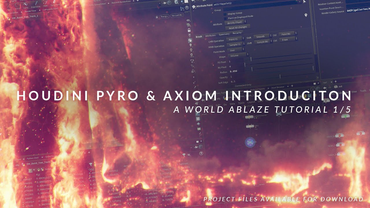 Houdini Pyro + Axiom solver Introduction - A World Ablaze #1