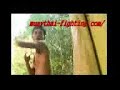 Tae Ton Kloey (Kicking banana trees). Kicking banana tress is one of the training techniques conceived by teachers of the old. It is to develop kicki