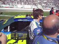 Standing next to Jeff Gordon