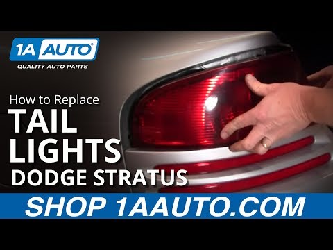 How To Install Replace Change Broken Taillight and Bulb Dodge Stratus 01-06 1AAuto.com