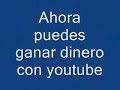 Gana dinero con youtube