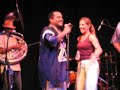 our friend alicia on stage at the sellersville theater with the dirty dozen brass band.  she was described later by effram as having 