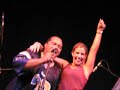 our friend alicia on stage at the sellersville theater with the dirty dozen brass band.  she was described later by effram as having 