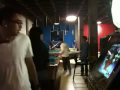 Ricky and Kayla battling DDR