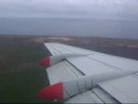 DAE Fokker 100 30° flap landing in Curacao