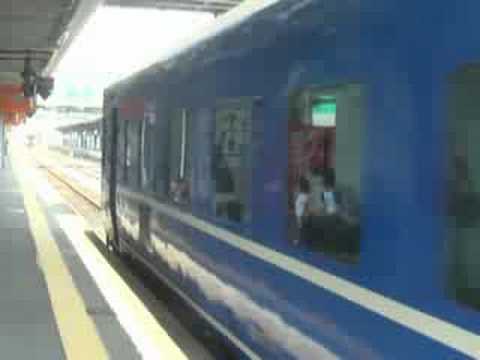 はやぶさ号との別れ＠熊本駅