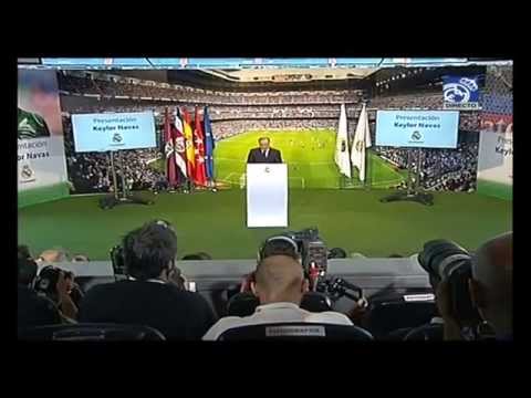 Presentación de Keylor Navas como nuevo jugador del Real Madrid