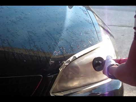 How to Restore Headlights with Headlight Restoration Kit Lexus IS300 part 1