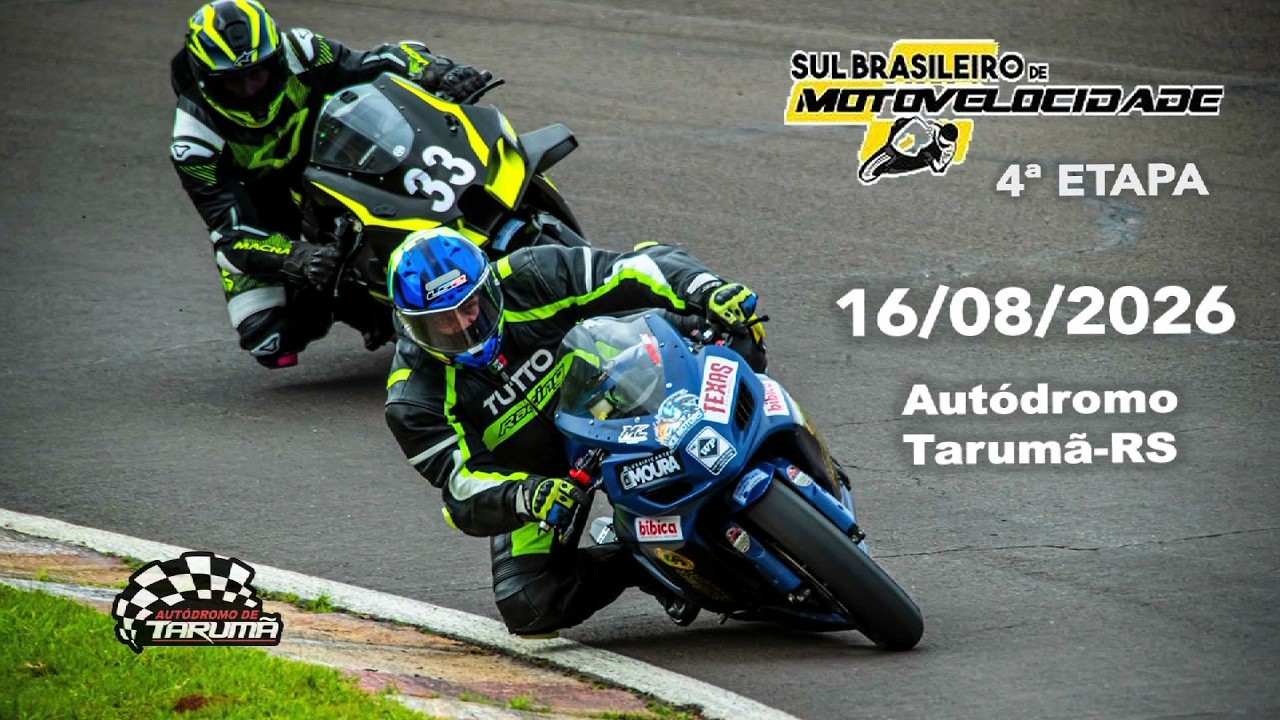 Sul Brasileiro e Gaúcho de Motovelocidade - Etapa 4 - 16.08.2026 Autódromo Tarumã RS