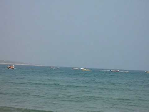 Speedboat ride at Rishikonda beach
