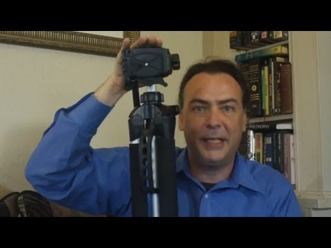 how to attach camera to zeikos tripod