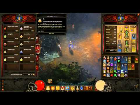 how to obtain dyes in diablo 3