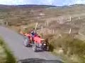 tractors on the way back from the highest pub in ireland