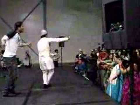 akadashi bajaraima - Here is me dancing on Ekadashi Bajaraima. I'm not sure who this other dude is. He just jumped on the stage and started dancing.