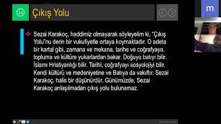 Prof. Dr. Durmuş Günay / Diriliş Konuşmaları / Sezai Karakoç ve Diriliş Kavramı