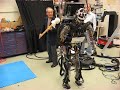 Japanese robot master tests American humanoid robot Sarcos