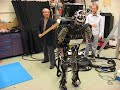 Japanese robot master tests American humanoid robot Sarcos