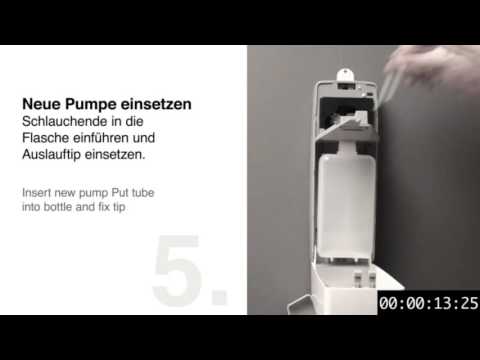 Dermados® touchless – Anleitung zum Pumpenwechsel