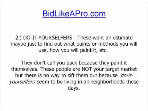 how to bid on painting jobs