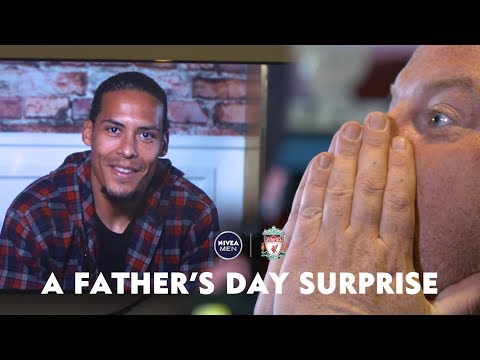 Video: A Father's Day SURPRISE from Van Dijk, Henderson & Robertson | NIVEA MEN reward three champion dads