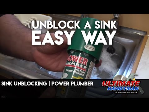 how to unblock a sink without a plunger