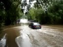 Car thru flood