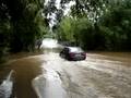 Car thru flood