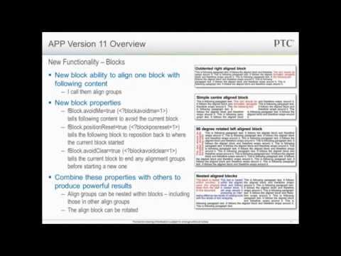 Arbortext V11 M010 Overview - APP World 2011 Webinars
