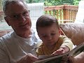 Reading with Grandpa (Aug. 2008)
