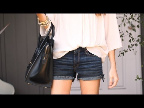 how to make cut off jean shorts
