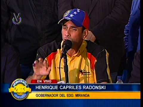 Capriles señaló que resultados electorales muestran que
