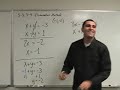 Algebra - Solving Systems of Equations - Elimination Method