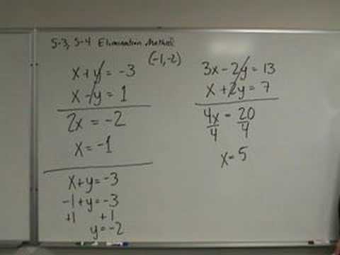 how to eliminate system of equations