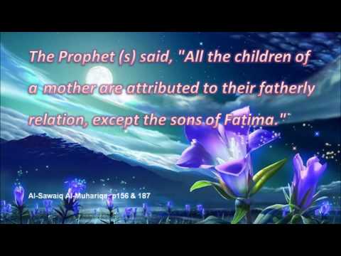 Hadiths from Prophet Muhammad (saw) about Fatimah al-Zahra (as) - Shia and Sunni refs