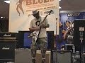 Reverend Destroyer playing his Gibson Hendrix Flying \"V\"