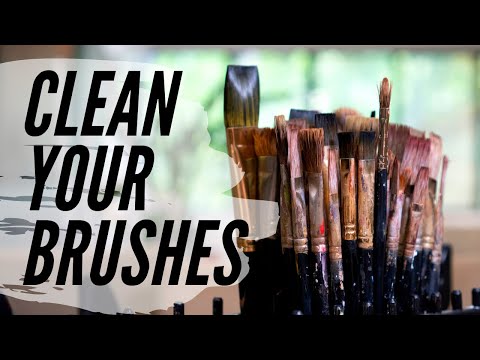 video-linktoworks-How to Clean Oil Painting Brushes - THE BEST WAY