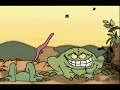Two funny frogs
