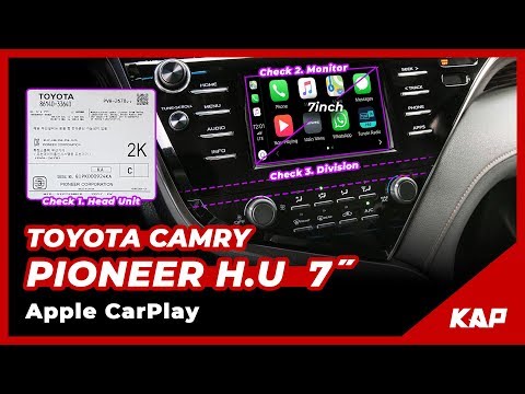 TOYOTA CAMRY Carplay Pioneer 7inch monitor 2019