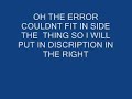 find the error