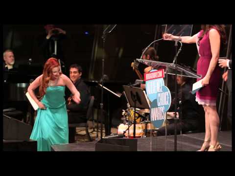 audience - Stephanie J. Block and Aaron Tveit present Sierra Boggess the 2013 Broadway.com Audience Choice Award for Favorite Replacement for