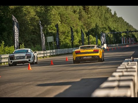 Porsche 991 Turbo, Audi R8 GT, Lamborghini Gallardo LP560 (Top 3 fastest stock AWD Super Cars)
