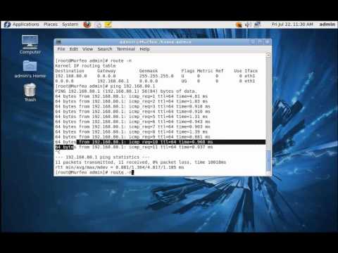 how to add route in linux