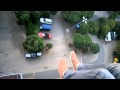 Lucky Paper Airplane Flight Off Building - building, cool, lucky, paper airplane